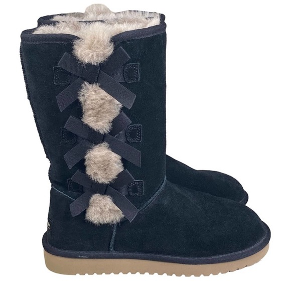 UGG Shoes - Koolaburra X UGG Women’s Victoria Tall Black Suede Winter Boot Size US 7
